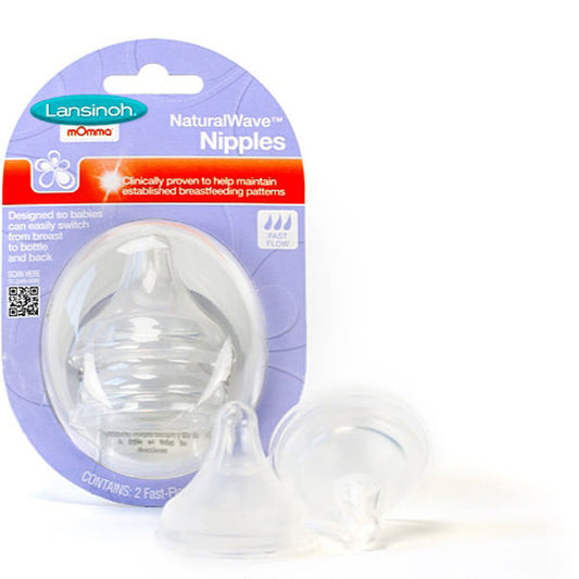 Lansinoh - mOmma NaturalWave Fast Flow Nipples