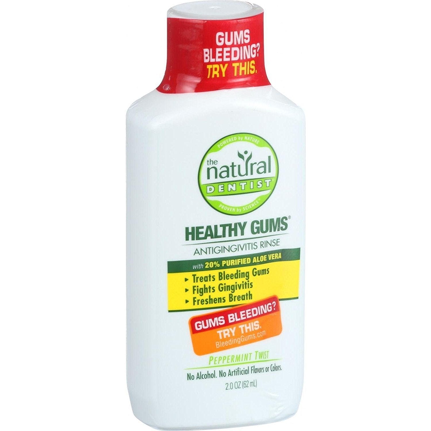 NATURAL DENTIST - Anti Gingivitis Rinse Healthy Gums Peppermint Twist