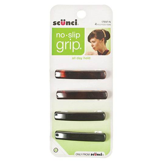 SCUNCI - No-slip Grip Auto Clasp Barrettes 5.5cm