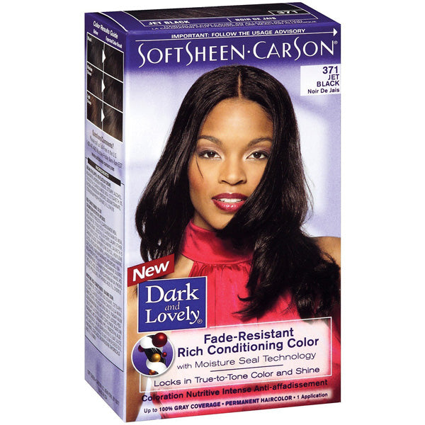 BEAUTY ENTERPRISES - Dark & Lovely Permanent Hair Color No. 371 Jet Black