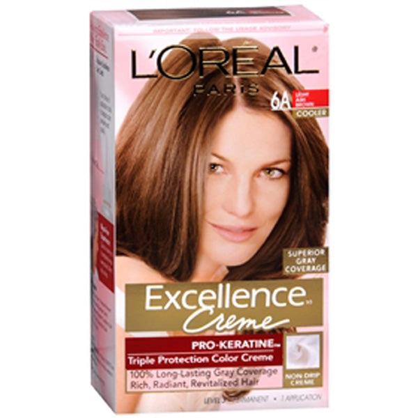 L'OREAL - Excellence Color Creme  6A Light Ash Brown