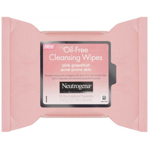 J&J - Neutrogena Oil-Free Cleansing Wipes Pink Grapefruit