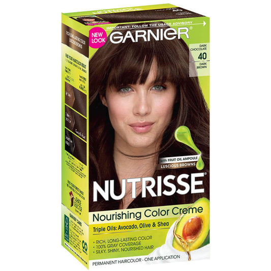 GARNIER - Nutrisse Nourishing Color Creme Dark Brown 40 (Dark Chocolate)