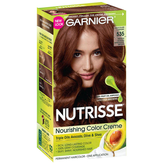 GARNIER - Nutrisse Nourishing Color Creme 535 Medium Golden Mahogany Brown