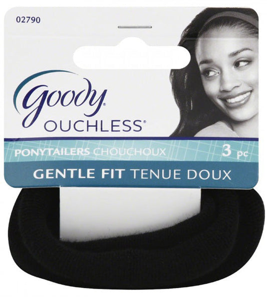 GOODY - Women's Ouchless Black Tubed Ponytailer