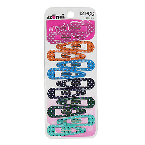 SCUNCI - Girl Dot Print Snap Clips