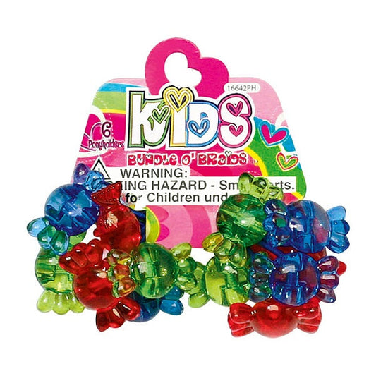 SHALOM - Kids Bundle O' Braids Candy Twin Bead Ponyholders