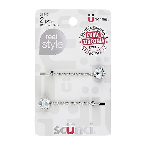 SCUNCI - Round Decorative Bobby Pins