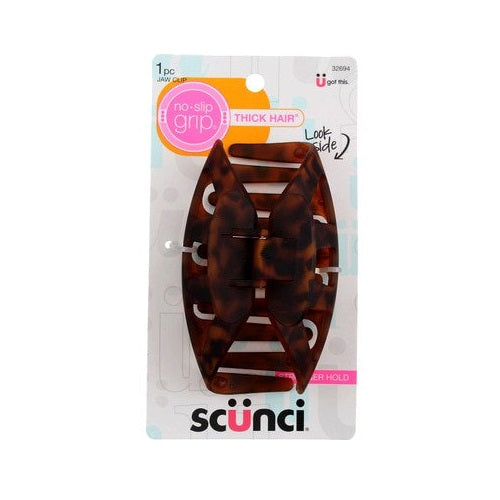 SCUNCI - No Slip Grip Jaw Clip 4.25" Dark Tortoise