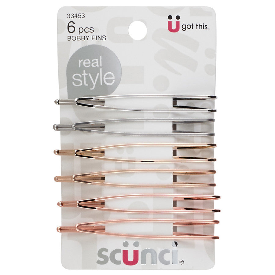 SCUNCI - Metal Bobby Pins Multicolor