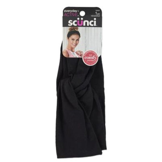 SCUNCI - Everyday & Active Comfy Headwrap Black