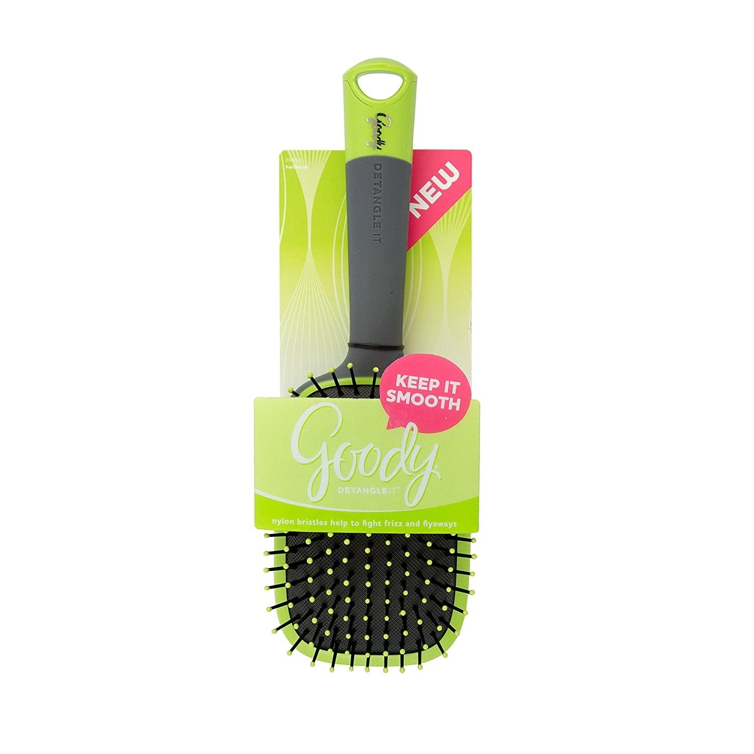 GOODY - Detangle It Paddle Hair Brush Green and Gray