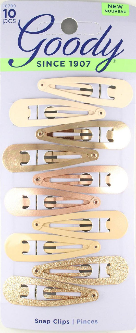 GOODY - Contour Snap Hair Clips Rose Gold