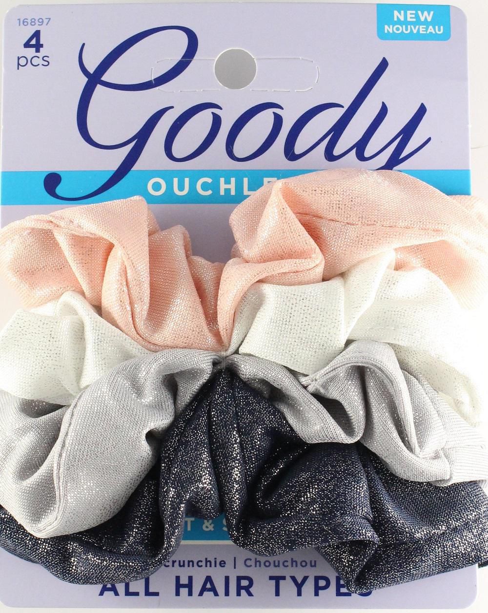 GOODY - Ouchless Shimmer Hair Scrunchies Multicolor