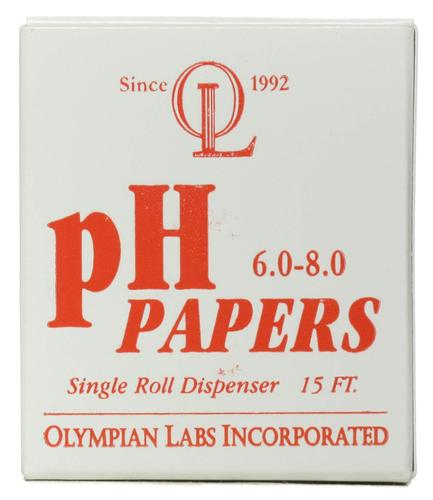 Olympian Labs pH Papers 6 0  8 0