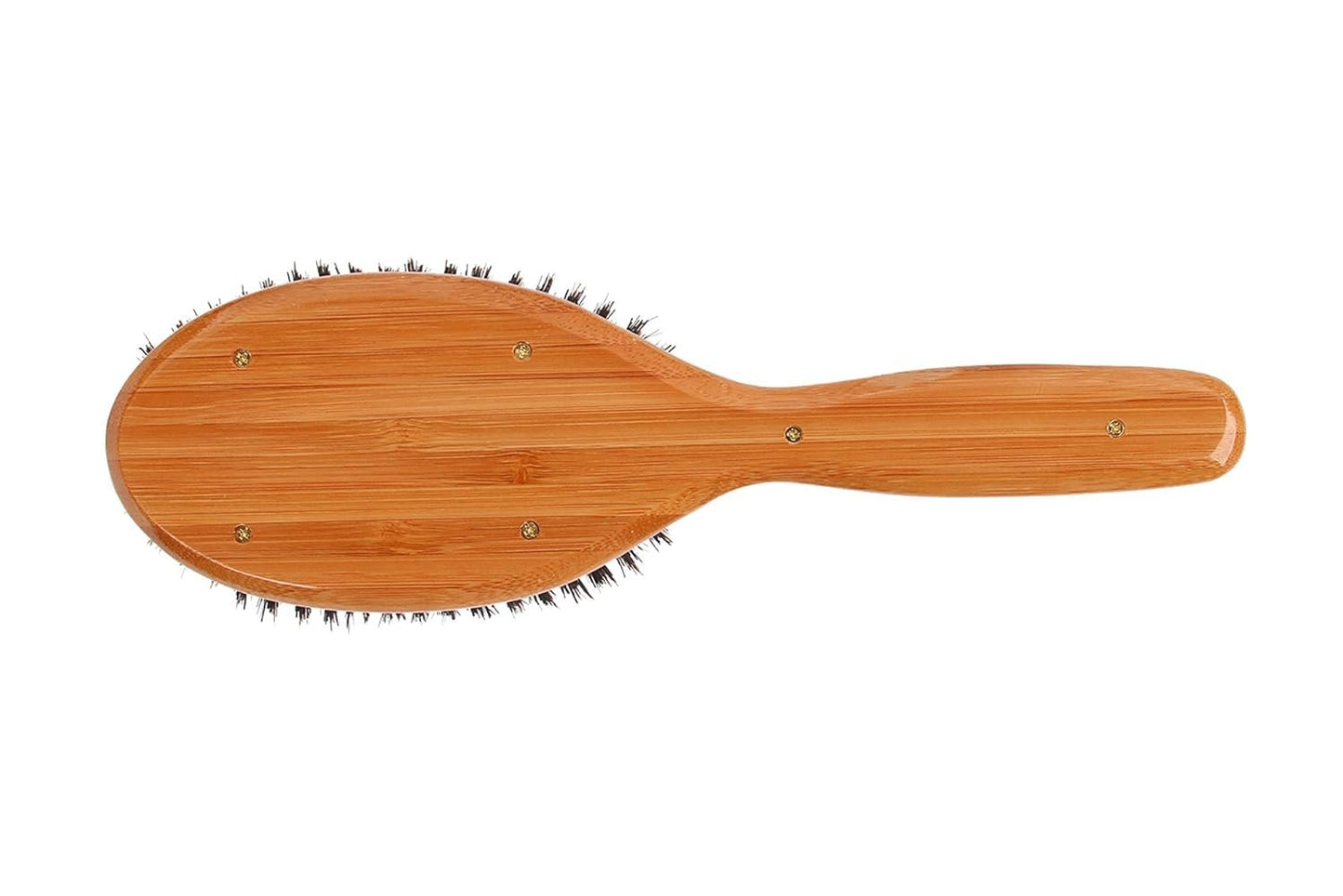 BASS BRUSHES -  Large Oval Hairbrush with Firm Natural Bristles - 1 Brush