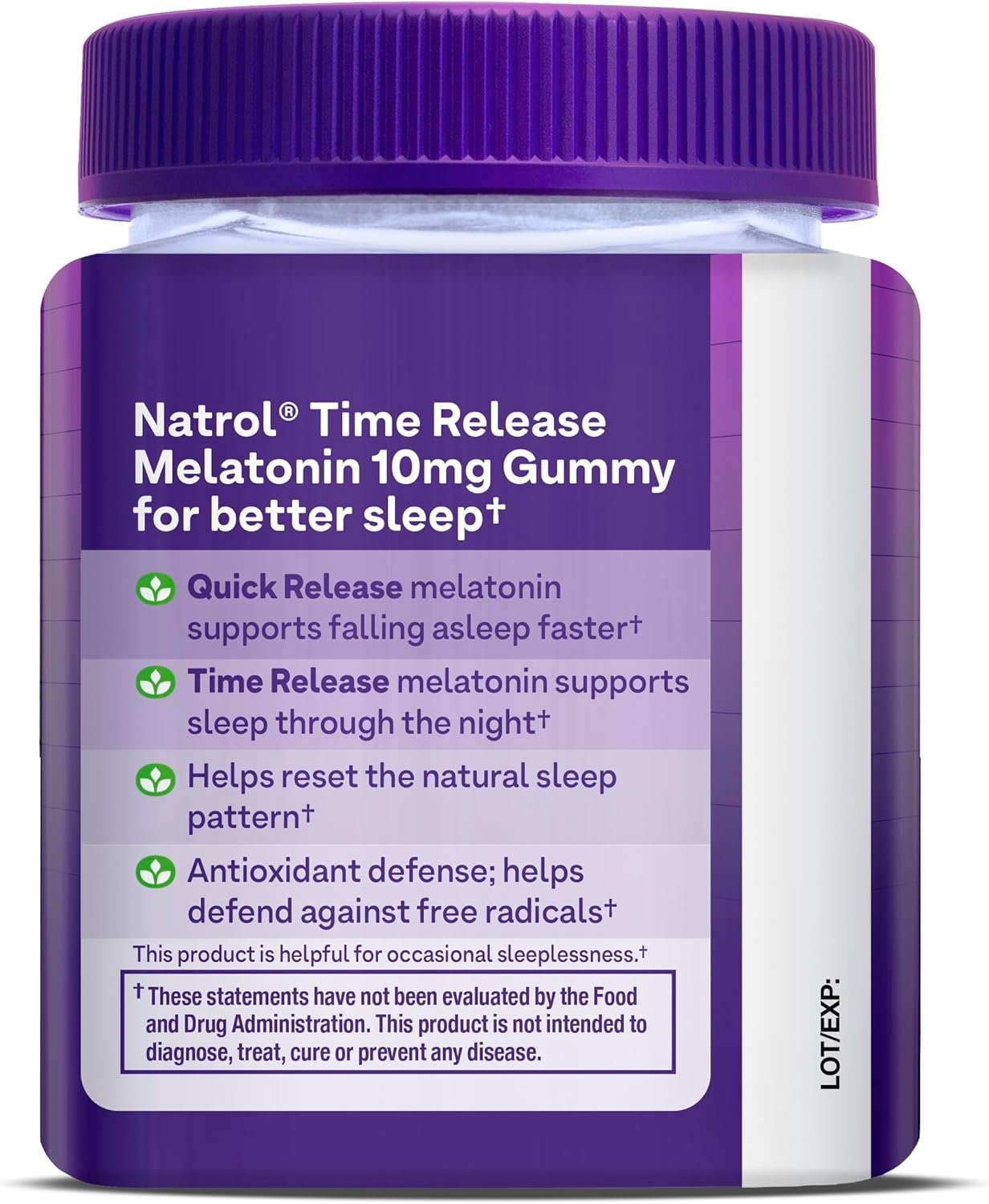 NATROL - Melatonin 10mg Time Release - 35 Gummies