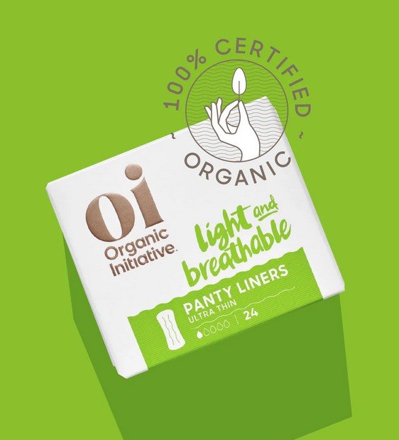 ORGANIC INITIATIVE - Organic Ultra Thin Panty Liners - 24 Count