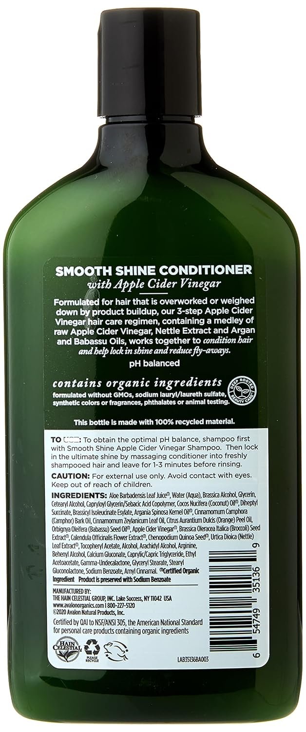 AVALON - Smooth Shine Apple Cider Vinegar Conditioner - 11 oz (312 g)