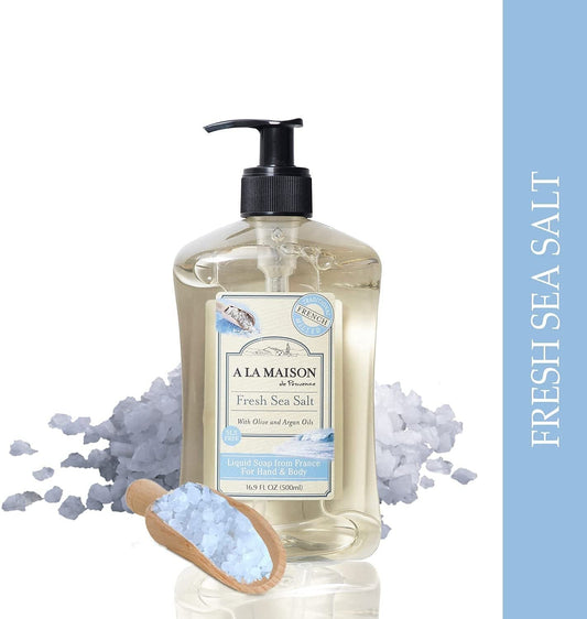 A LA MAISON - French Liquid Soap Fresh Sea Salt - 16.9 fl. oz. (500 ml)